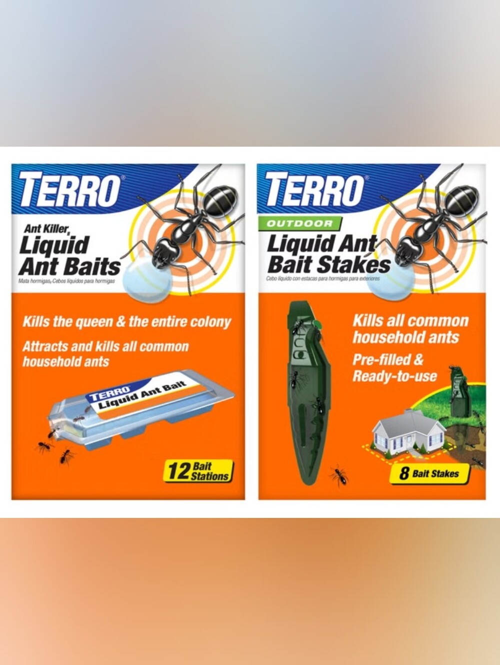 New! Terro Liquid Ant Baits & Stakes, Indoor & Outdoor Pest Select Type Size NIB
